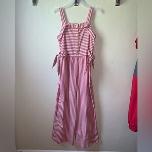 My Michelle girls 10/12 cotton & linen romper